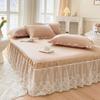 Эластичная кровать с оборками, юбка для кровати, мягкая удобная накидка вокруг кровати, устойчивая к выцветанию, без поверхностной защиты для кровати