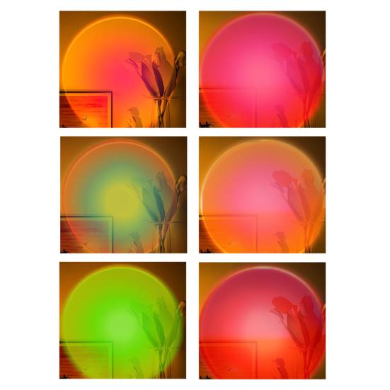 Светодиодный светильник заката, креативная форма, создающая атмосферу, 2000 К, практичный светильник-проектор в форме космонавта, аксессуары для вечеринок