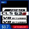 Car Sticker 4pcs/set 3D ABS Car Sticker for Mercedes-Benz CLS Class TURBO 4MATIC Modified AMG Logo CLS 53S 63S Tail Label Fender