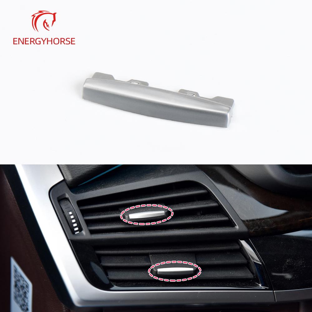 Хромированная пластина для кондиционера, вентиляционный тумблер, розетка для карточек, зажим для регулировки направления ветра, медиатор для BMW X5 X6 F15