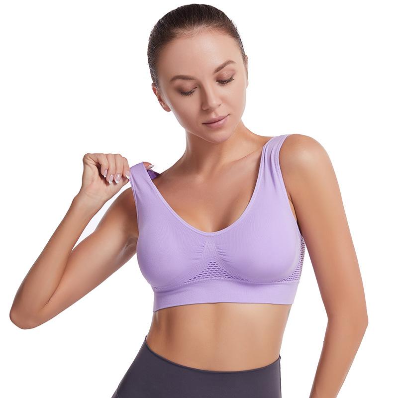 Sports Bra Large Size Seamless Adjustment Bra Top Bra Comfortable Sweat Absorbent Underwear S--5XL