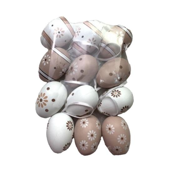 12 шт. Разноцветные пластиковые пасхальные яйца Сделай сам Игрушка для раскрашивания яиц для дома Детские занятия Принадлежности для пасхальной вечеринки