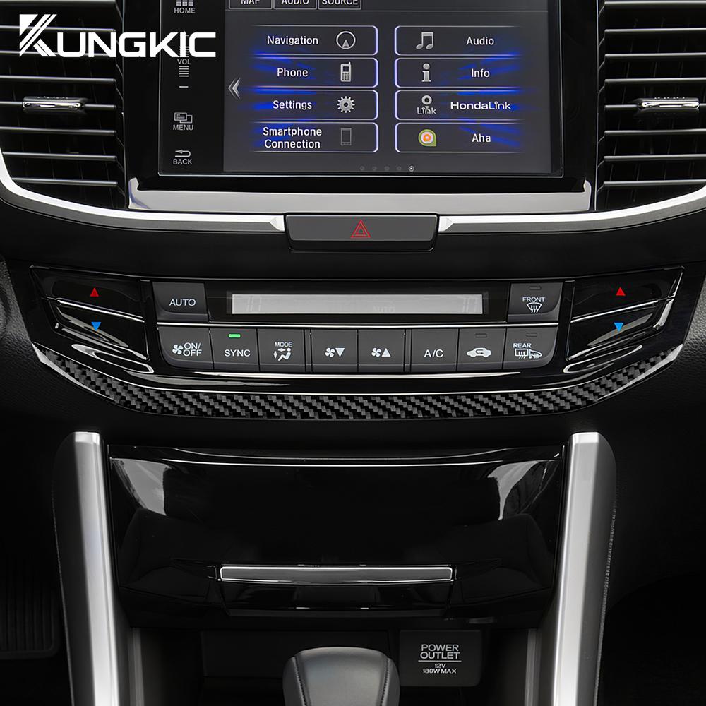 Наклейка на интерьер в стиле карбона для Honda Accord 2013 2014 2015 2016 2017 LHD Панель интерьера