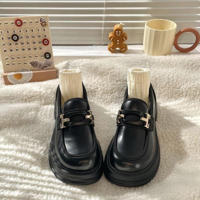 Звездные маленькие кожаные туфли женские новая мода универсальные туфли на платформе женские