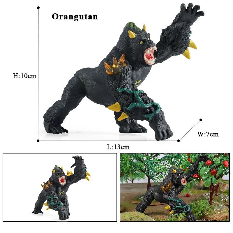 Oenux Original Savage Dinosaurs Myth Dragon Animals Model Fire Bull Octopus Monster Crab Action Figures Kids Collection Toy Gift