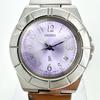 [USED] Battery SEIKO Lucia Round Date Lavender Dial Watch