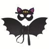 Non-woven Children Cosplay Costume Cosplay Costume Dress Up Costumes Bat Wing Mask Set  Girl