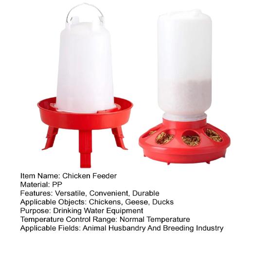 Chicken Feeder Foldable Legs Design Chicken Waterer Large Capacity Poultry Water Feeder for Home Farm Yard