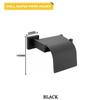Черные аксессуары для ванной комнаты, квадратная полка из нержавеющей стали, держатель для полотенец, держатель для салфеток, крючок для одежды, подстаканник, подвесной ершик для унитаза