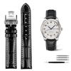 Для часов Longines Коллекция Masters L2 L3 L4 Ремешок Браслет Кожа Коровы Бабочка Мужской ремешок для часов синий коричневый