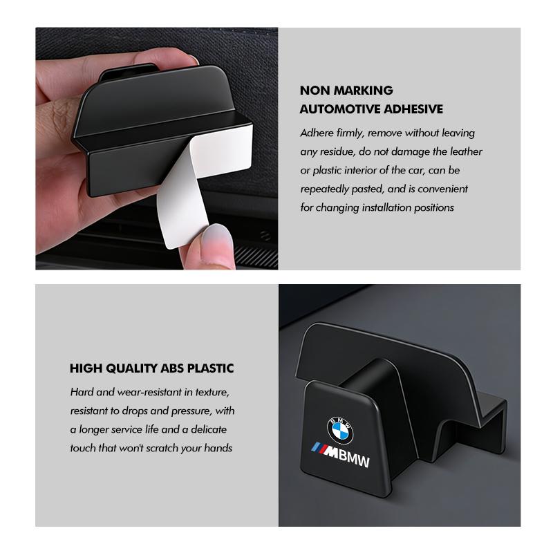 Car Seat ABS Self-Adhesive Glasses Holder Sunglasses Storage Accessories For BMW M 1 3 4 5 6 7 Series M3 M6 F01 F02E34 E36 E70