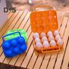 6 Grid Egg Box with Handle Large Capacity Shockproof Impact Resistant Compact Design Portable Egg Carrier Storage Case