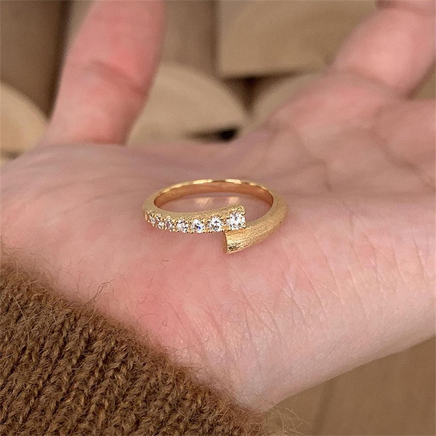 Women's Vintage Gold Brushed Adjustable Ring with Medieval Style Design