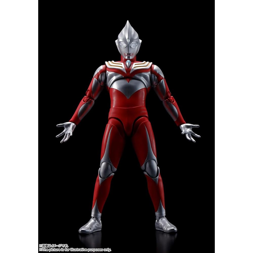 НАРОДЫ ТАМАШИИ SHFiguarts (Техника резьбы по настоящей кости) Ультрамэн Тига Силовой тип (Версия переиздания) приблизительно. 150-мм подвижная фигурка из окрашенного АБС-пластика и ПВХ