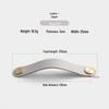Nordic Soft Leather Anti-Collision Handle for Children's Room - Brass Door, Wardrobe, and Drawer