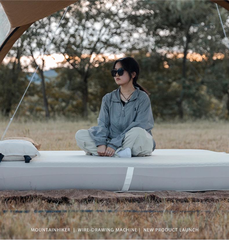 Надувной матрас "Горный гость": Палатка для улицы, кровать-облако, матовая отделка, утолщенный автоматический надувной матрас для кемпинга и домашнего использования.