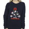 Disney Womens/Ladies Mickey Mouse And Friends Christmas Tree Sweatshirt