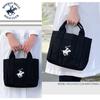 Сумка-тоут Hills Polo BEVERLY HILLS POLO CLUB Логотип бренда Beverly Hills Polo Club с вышивкой в виде пони Сумка-тоут BHPC из холста Мини-сумка 2 типа на выбор 10 л