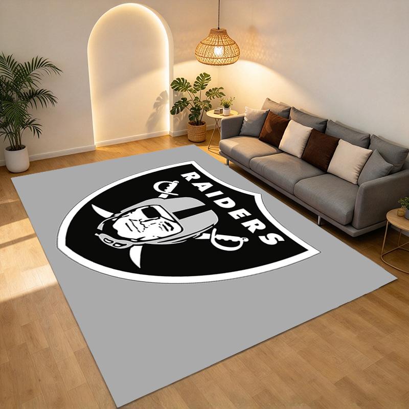 Oakland Raiders Living Room Nonslip Area Rug Soft Carpet For Bedroom Game Playroom Sofa Office Home Decor Doormat Christmas Gift C926827