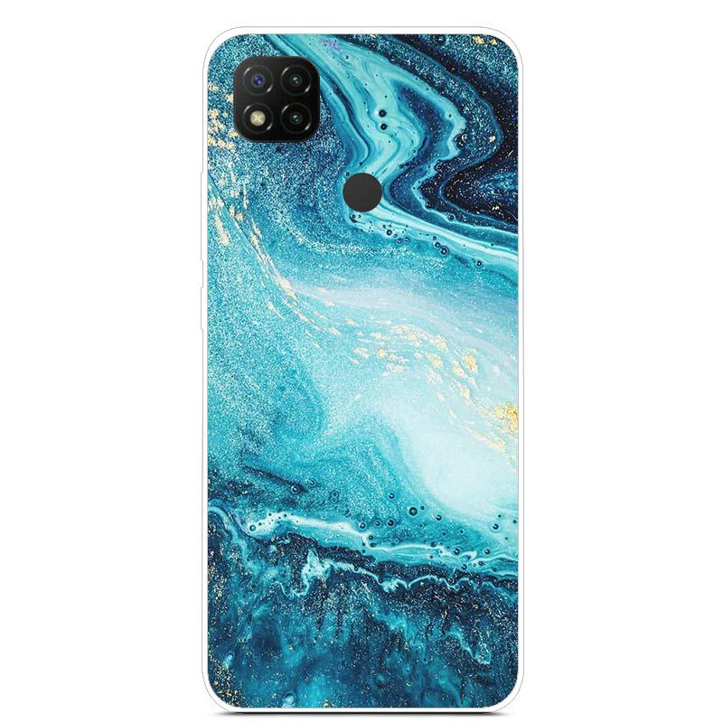 Милый чехол с изображением ромашки для Xiaomi Redmi 9C, тонкий чехол из ТПУ для Xiaomi Redmi 9C 9 C, NFC Funda PocoC3, мягкий бампер