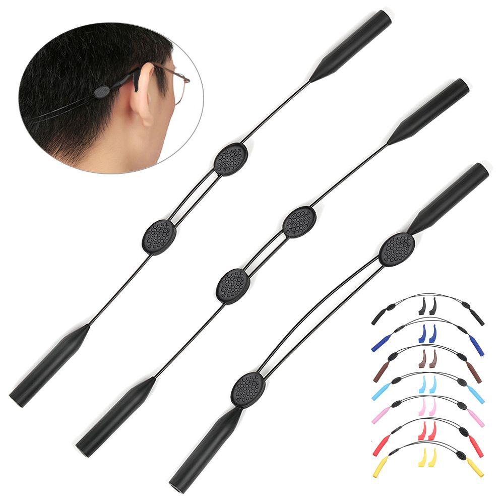 Цепочка для очков, ремешок для очков, противоскользящий крючок для ушей, регулируемая веревка для очков, масштабируемый шнурок для очков