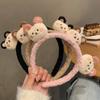 Korean Style Cartoon Plush Headband Non-slip Plush Hairband Fashion Bear Plush Headband  Girl