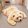 Non Slip Bear Shape Area Rug Lifelike Bear Pattern Carpet New Animal Shaped Floor Mat  Livingroom