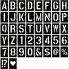 Alphabet Letter Stencils Numbers Alphabet Drawing Templates Stencils For Painting DIY Craft