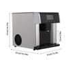 2-in-1 Ice Maker Countertop, 10 Ice Cubes In 8 Mins, 1.32LBS Storage, Touch Control, Self-Clean, for Home/Office/Bar