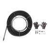 Sewer Cleaning Cable Drain Auger Snake Pipe Dredging Spring Cleaner for Sink Shower Pipes 16mm 30 Meter