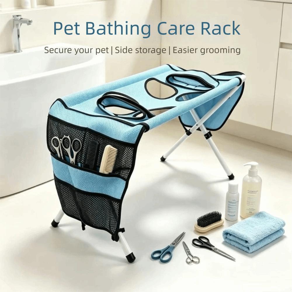 Non-Slip Pet Grooming Table Folding Dog Grooming Hammock Pet Bathing Stand Nail Trimming