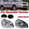 Внешние аксессуары для Hyundai Tucson 2005 2006 2007 2008 2009 2010 Автомобильные Дневные Ходовые Огни Фары Сигнальная Лампа в Сборе