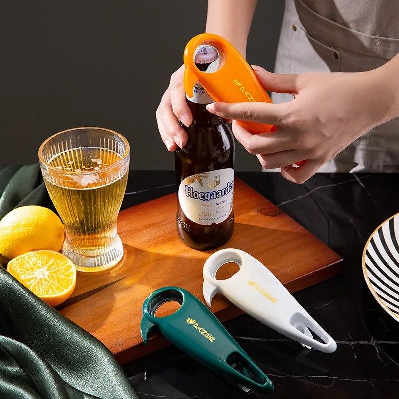 Многофункциональная открывалка для бутылок, 1 шт., для домашнего использования, экономящая трудозатраты, открывалка для консервных банок «три в одном», открывалка для пивных бутылок, консервная открывалка