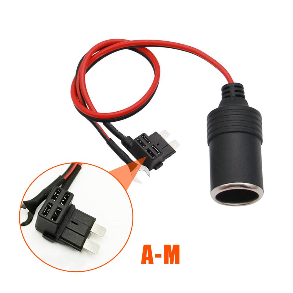 27 см DC 12 В чистая медь автомобильный прикуриватель зарядный кабель гнездовой разъем адаптер кабель предохранитель автомобильные аксессуары