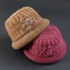 Winter Wool Knitted Hat and Scarf Set for Women - Fleece-Lined, Thick, Cold-Proof, Ear Protection.