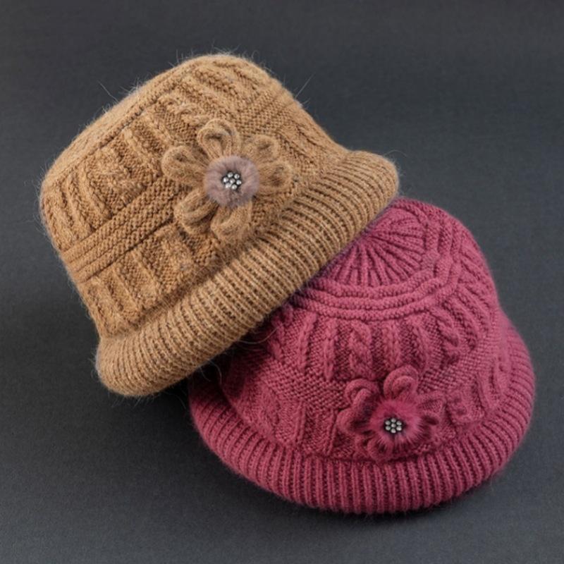 Winter Wool Knitted Hat and Scarf Set for Women - Fleece-Lined, Thick, Cold-Proof, Ear Protection.