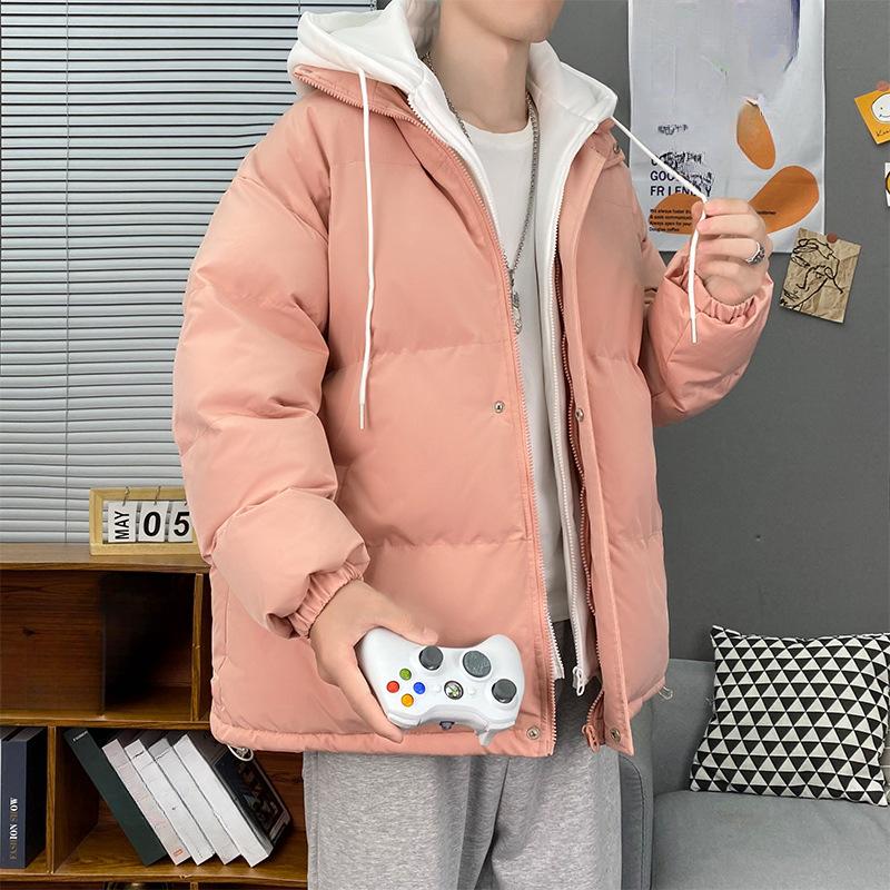 Новая утолщенная хлопковая подкладка Повседневная универсальная корейская версия Модная брендовая пуховая хлопковая подкладка Куртка Теплая куртка