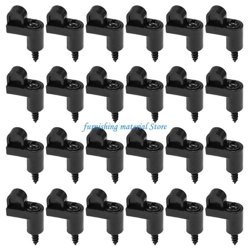 Y5GD Nylon Window Screen Retainers & Metal Screws Weatherproof Screen Clip Fasteners Set Of 24 For Frame Stabilization
