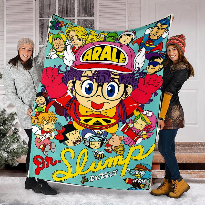 Arale printed throw blanket—soft,warm;versatile blanket for all seasons—perfect as &air-conditioning throw,nap blanket