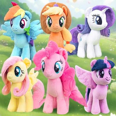 Мягкие игрушки My Little Pony: Твайлайт Спаркл, Пинки Пай, Рарити, Флаттершай, Эпплджек, Рэйнбоу Дэш. Подарок на Рождество для ребенка.