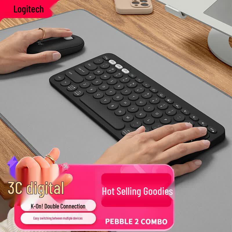 Logitech Беспроводной набор клавиатуры и мыши Pebble 2 Combo