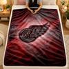 Flannel BlanketDetroit Red Wings Warm Soft Throw Blanket for Indoor Sofa Bed Living Room Use