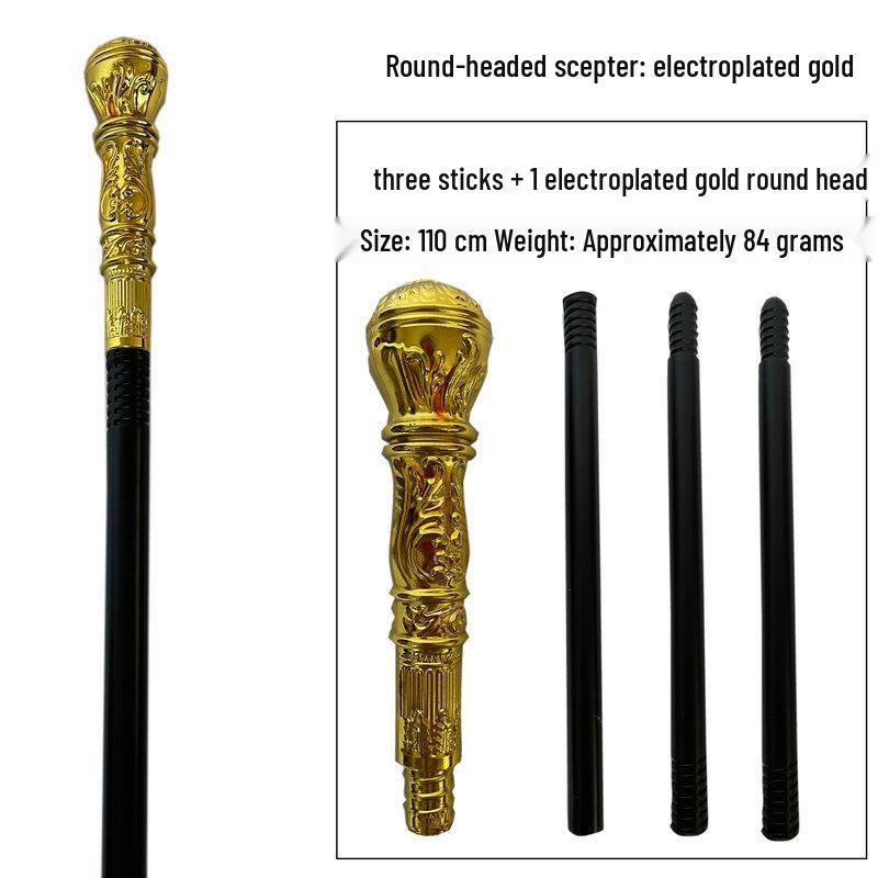 Snake Head Halloween Scepter: Adult & Kids Cosplay Magician Witch Pharaoh Wand
