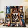 Wolf Pack Majesty Blanket Flannel Blanket Throw Blanket Sofa Cover Blanket Soft Premium Blanket Picnic Blanket Tv Blanket Gifts