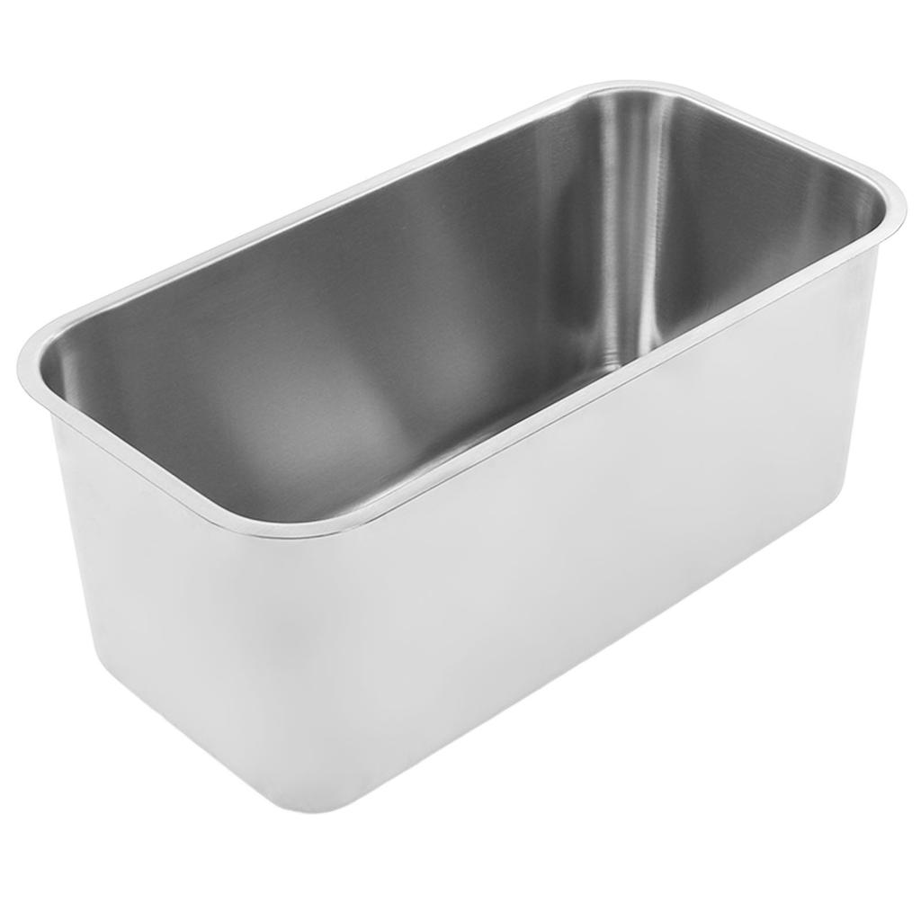 RV Sink Square 390x190x185mm 304 Stainless Steel Large Capacity Flush Mounted Camper Sink with 90mm
