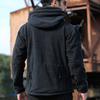 Tactical Fleece Jacket Men Winter Warm Hooded Military Jacket Casual Outdoor Hiking Hoodie Outerwear Coat with Many Pockets