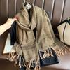 Luxury Brand Autumn Cashmere Pashmina Shawl Lady Wrap Warm Winter Scarves Design Print Female Foulard Hijab Stoles Scarf