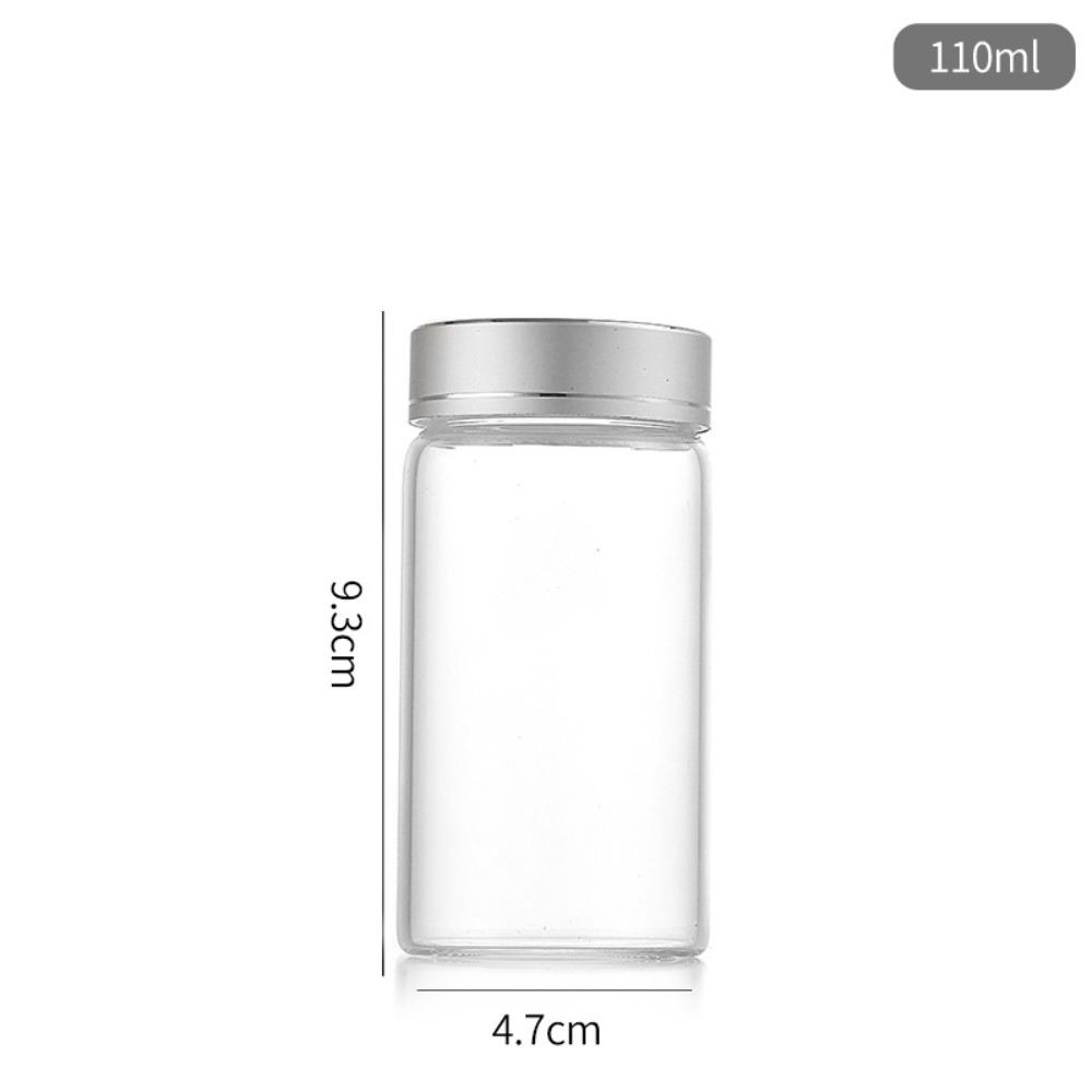 Мини-стеклянные герметичные банки Прозрачная стеклянная герметичная банка Прочная стеклянная бутылка для хранения