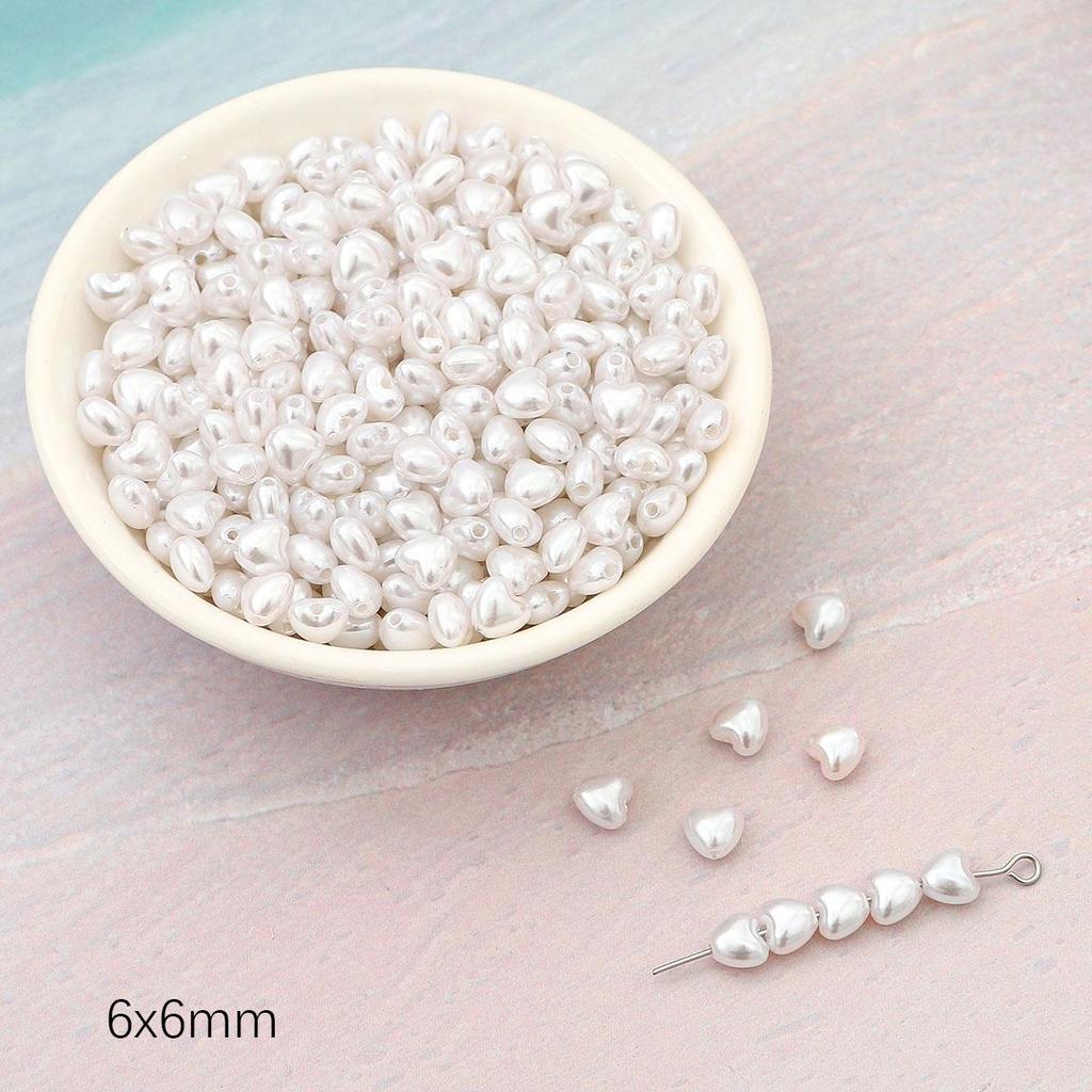 Геометрическая форма имитация жемчуга из АБС-пластика, бусины с прямым отверстием, браслет «сделай сам», ювелирные аксессуары