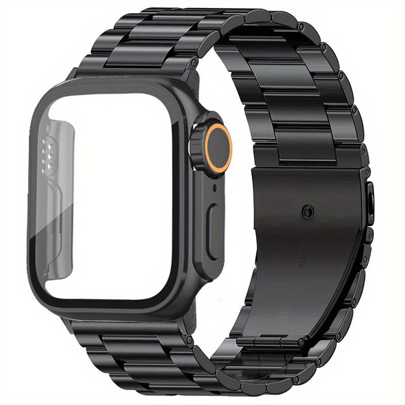 Stainless Steel Strap+Case for iWatch Band 44mm 45mm 41mm 40mm 42mm Series 10 9 8 7 6 SE 5 4 3 2 1